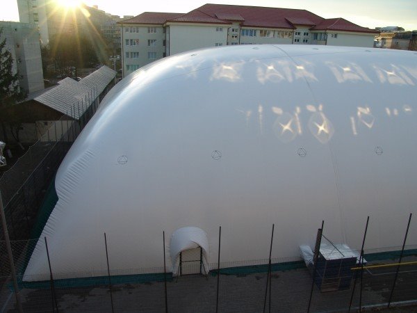 University Sports Ground - warm air baloon, outside view by mariusb