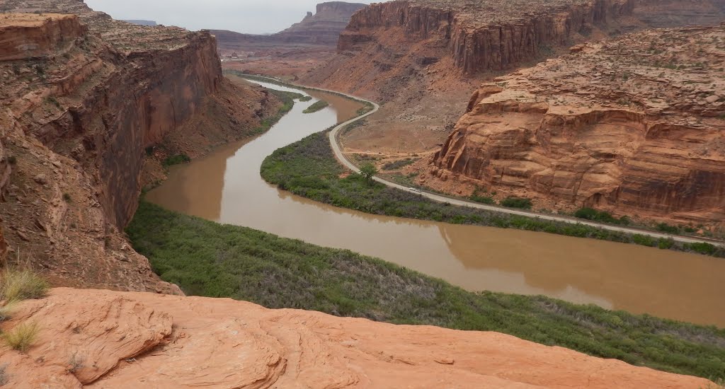 Colorado River Near Moab, Ut by M. Labrecque