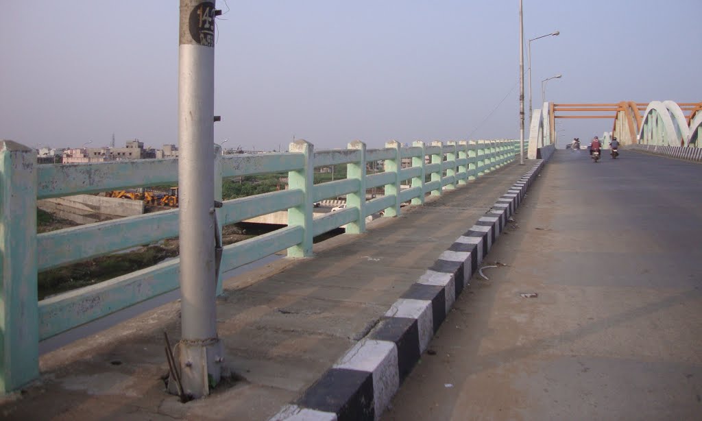 Velachery Flyover crossing inner ring road near MRTS Rail Line 0669 by dhanasekarangm