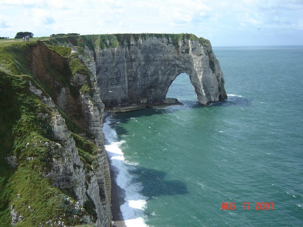 FRANCE - Etretat - Falaise d'Aval by ALEXANDRUMITACHE