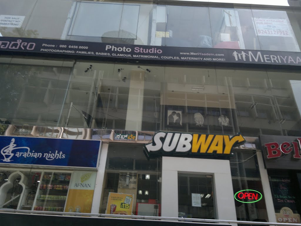 SUBWAY,Church St,Shanthala Nagar, Ashok Nagar, Bangalore, Karnataka, India by kamalakaranthati