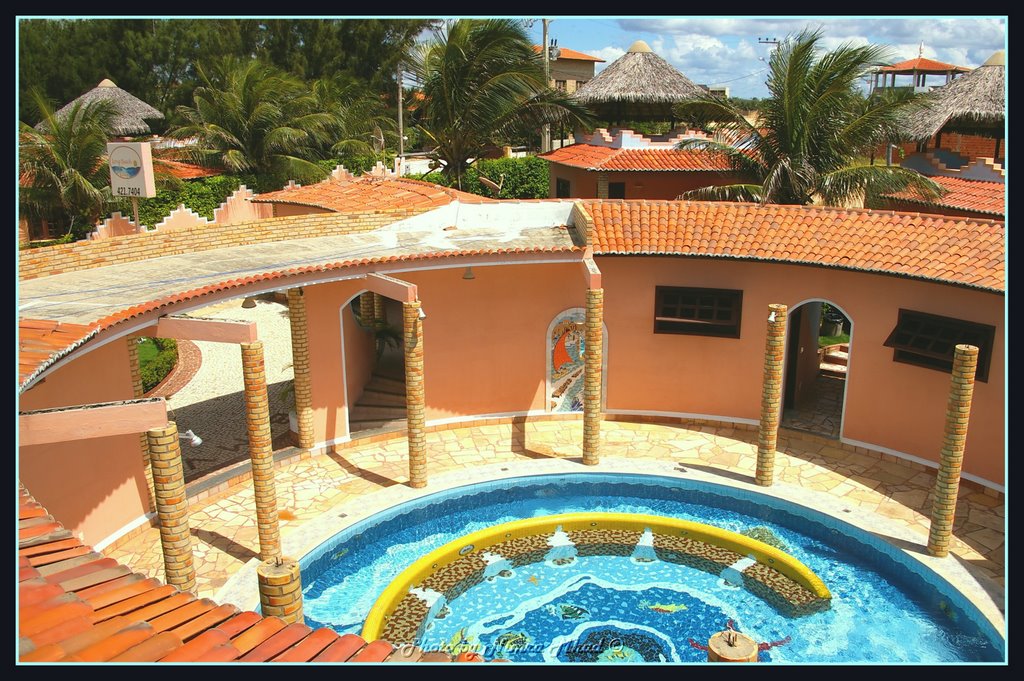 Colored pool,Canoa Quebrada, mosaic work by Nimra Mhad, http://nimra-mhad.jimdo.com/ by nimra mhad