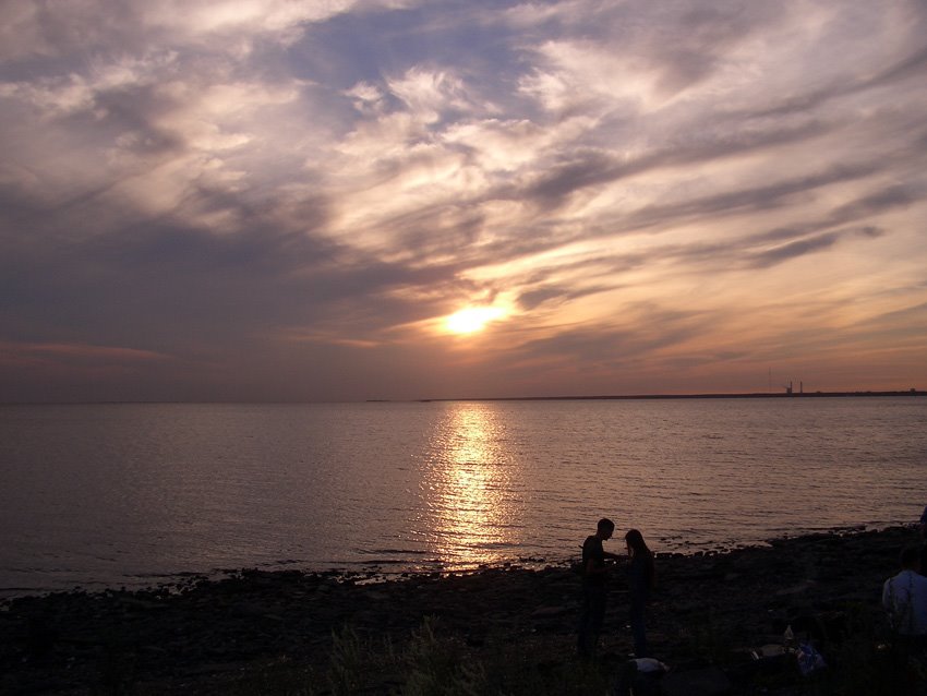 Sunset on the coast of gulf of Finland by arturkaa