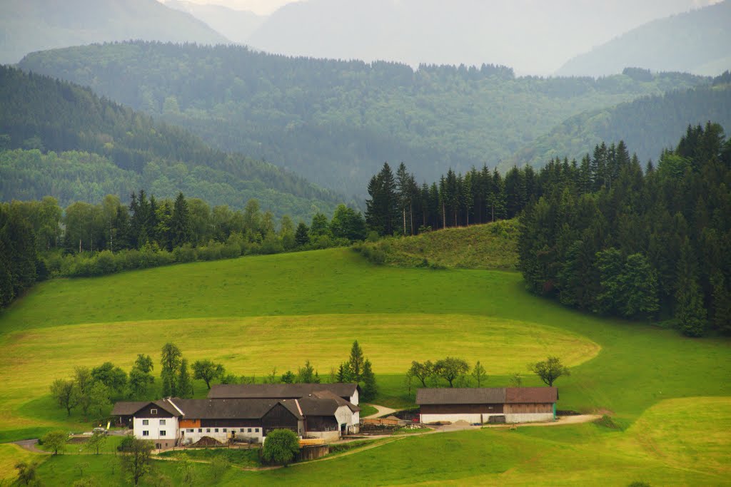 Ausblick vom Hochkogel Almhaus by pallka