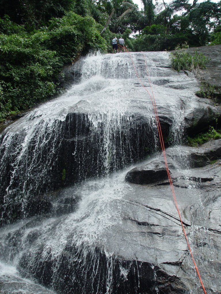 Going Down Tres Tombos Waterfall by Jacek Lisiecki