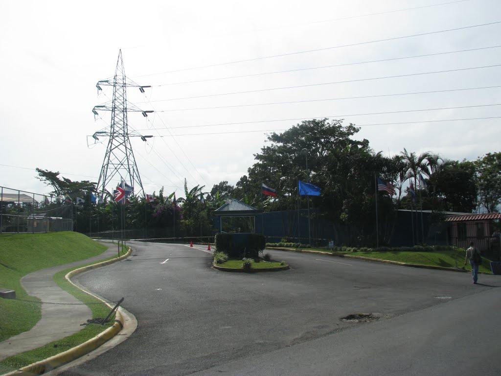 Entrance to International Christian School by Gerhard Arnsdorff