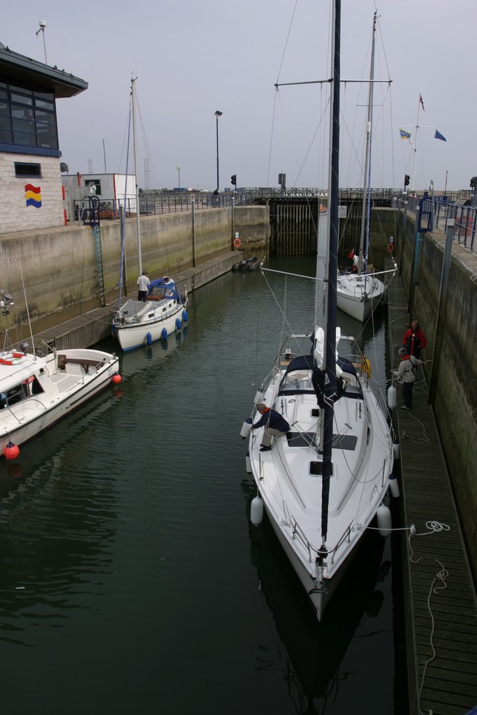 Sovereign Harbour - Inside South Harbour Locks by Yvee2