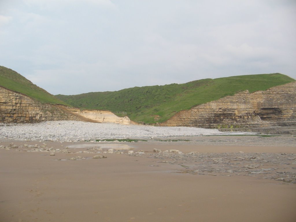 Monknash beach tied out by cowbridgeguide.co.uk