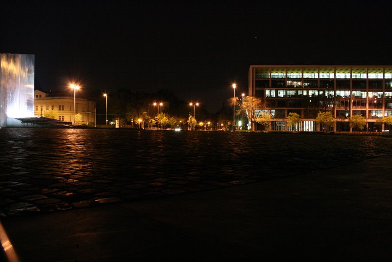 A liget széle éjjel - The border of the Citypark at night by mg[HUN]