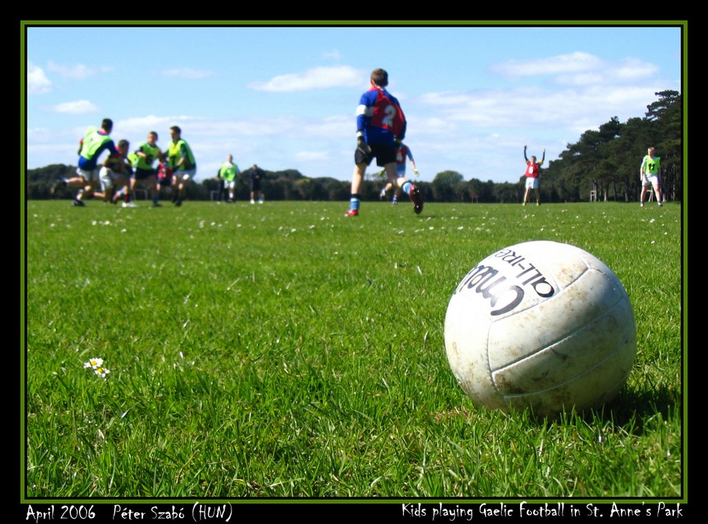 Kids playing Gaelic Football by Peter Szabo (HUN)