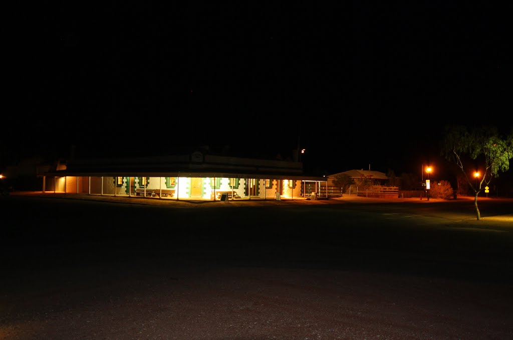 Birdsville Hotel By Night, Birdsville, QLD by katejoy77