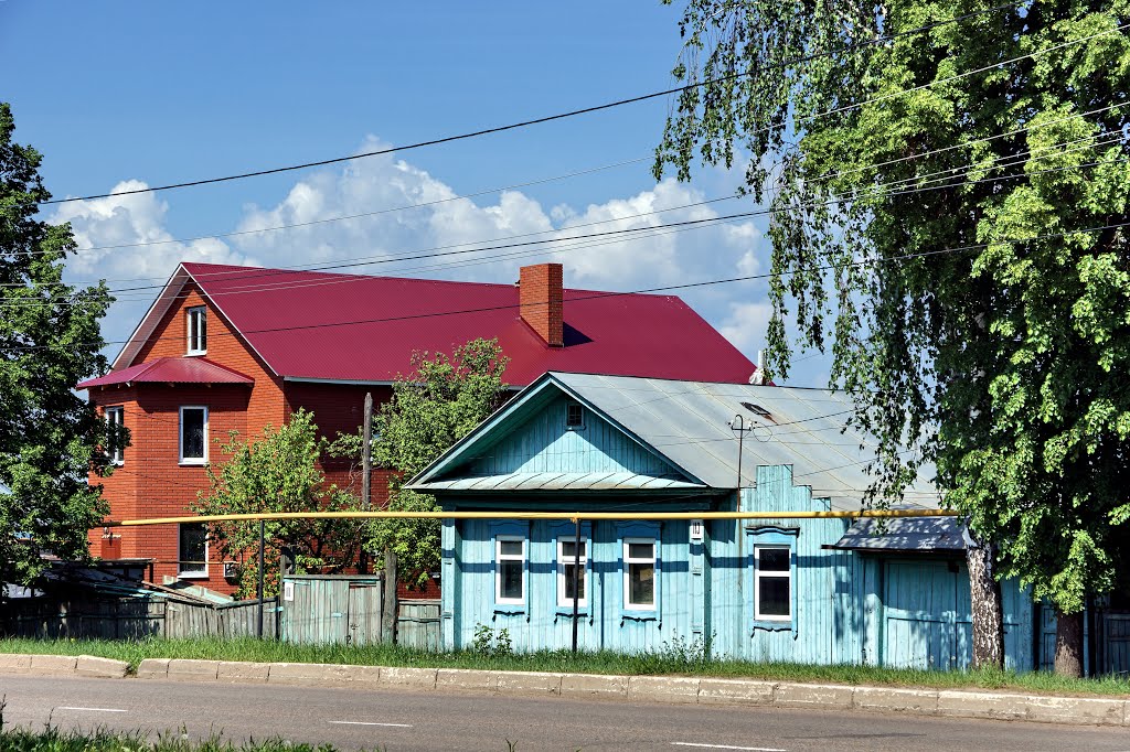 Houses in Mira St. by Yuri Rapoport