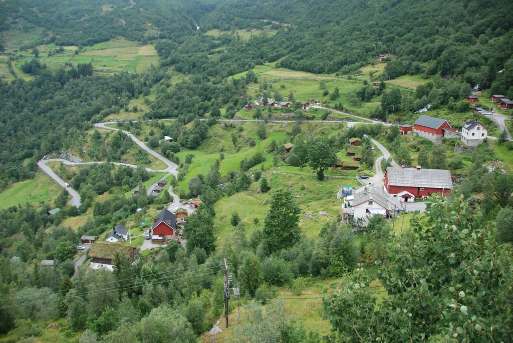 Fra Utsikten hotell mot Hole i Geiranger by jonn gunnar