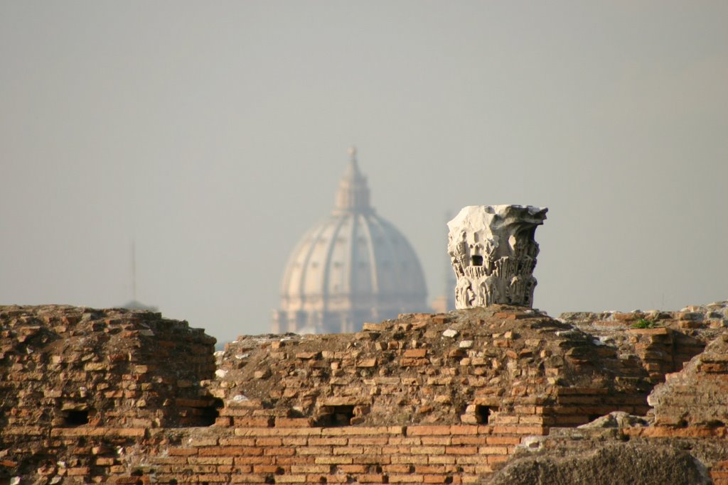 St. Peter's Dome from the Palatine Hill by mpotter