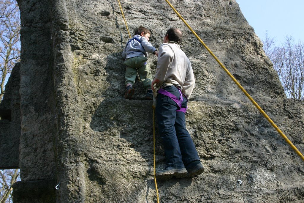 Rock climbing near Berlin by Neil Strickland