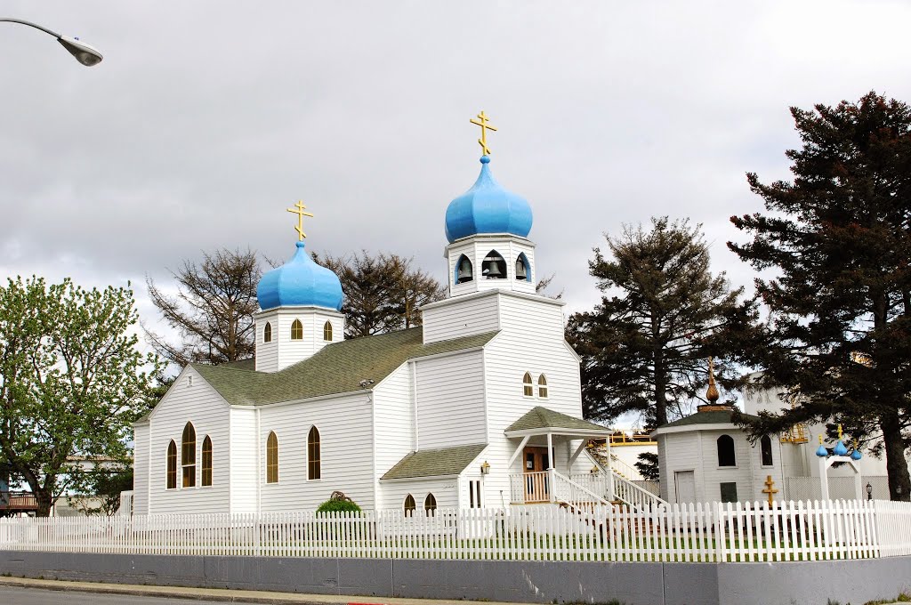 Orthodox Kodiak, Alaska Church by Karol Raszkiewicz