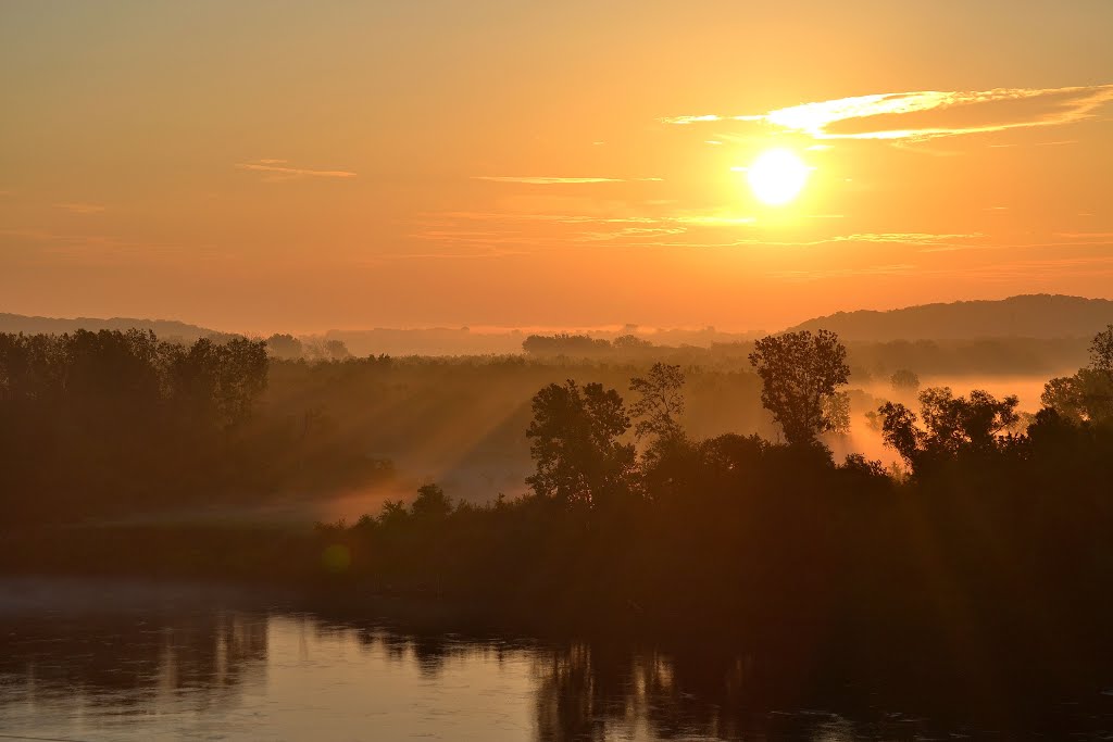 Missouri River early in the Morning by Juan Brown