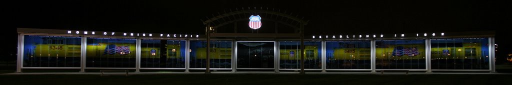 Union Pacific Display in Downtown Omaha by Jeff Comfort