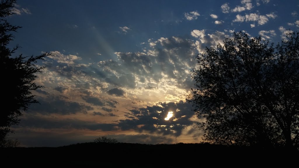 Country sunrise masked by clouds by rdavis443