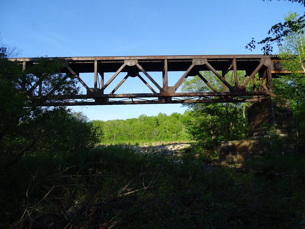 1912 American Bridge Co. SLR Little Androscoggin River Bridge, South Paris, Maine by Taoab