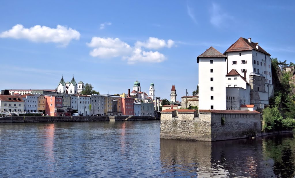 Passau, Dreiflüssestadt, Juni 2014 by Kastl