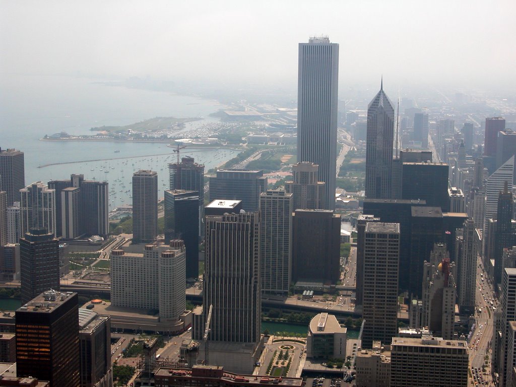 Chicago view from Hancock Tower by Boris Pivnenko