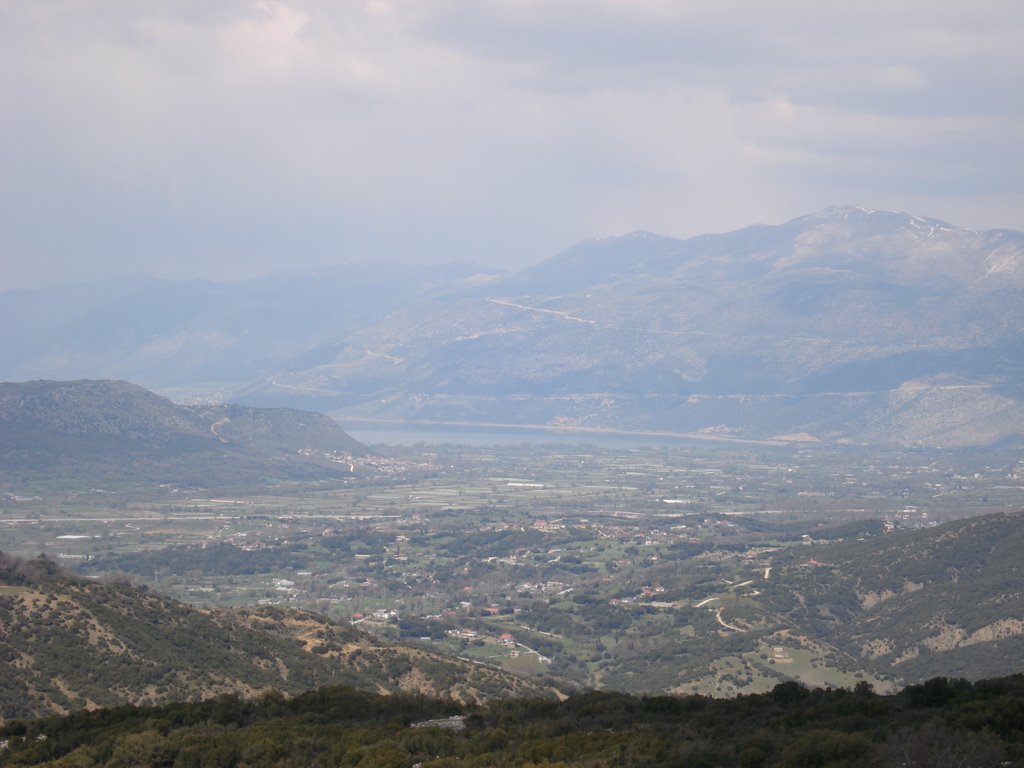 PAMVOTIS LAKE IOANNINA FROM TSUKA MONASTERY by zisis63