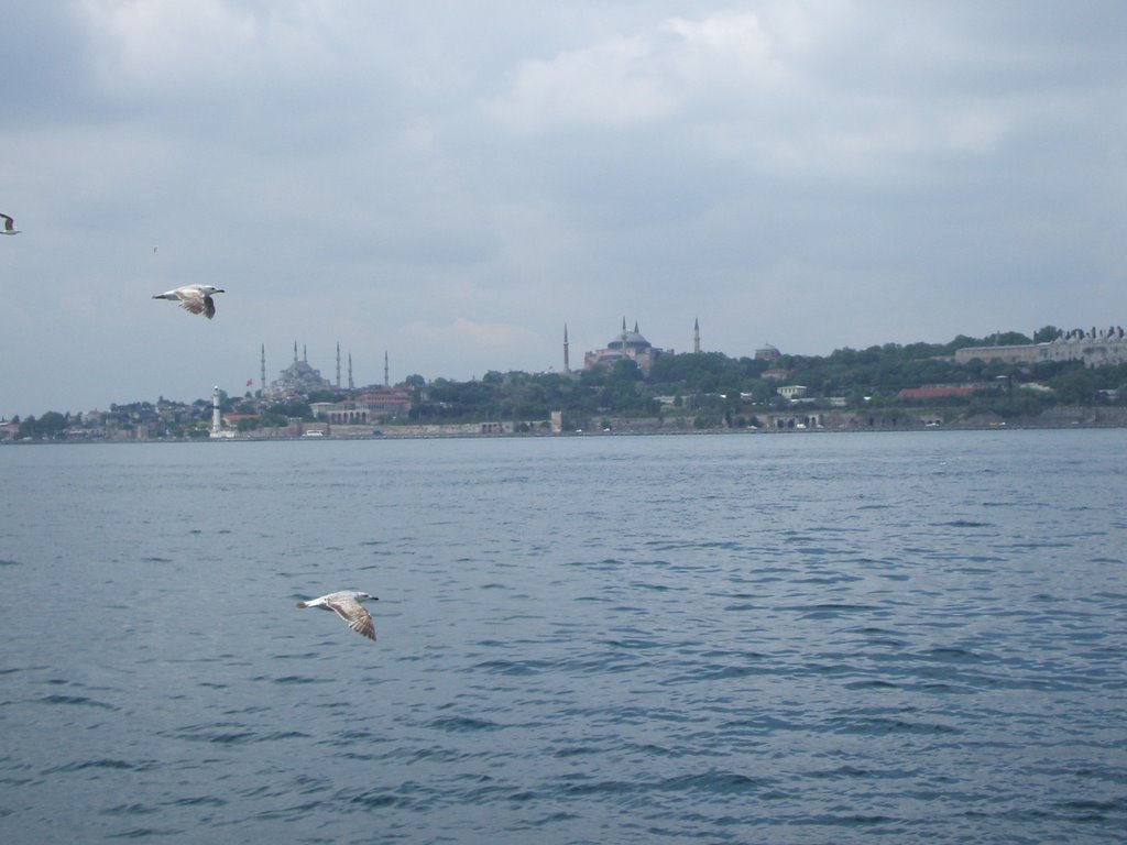 İstanbul- Sultan Ahmet Cami, Ayasofya (vapurdan) by DilekKumas