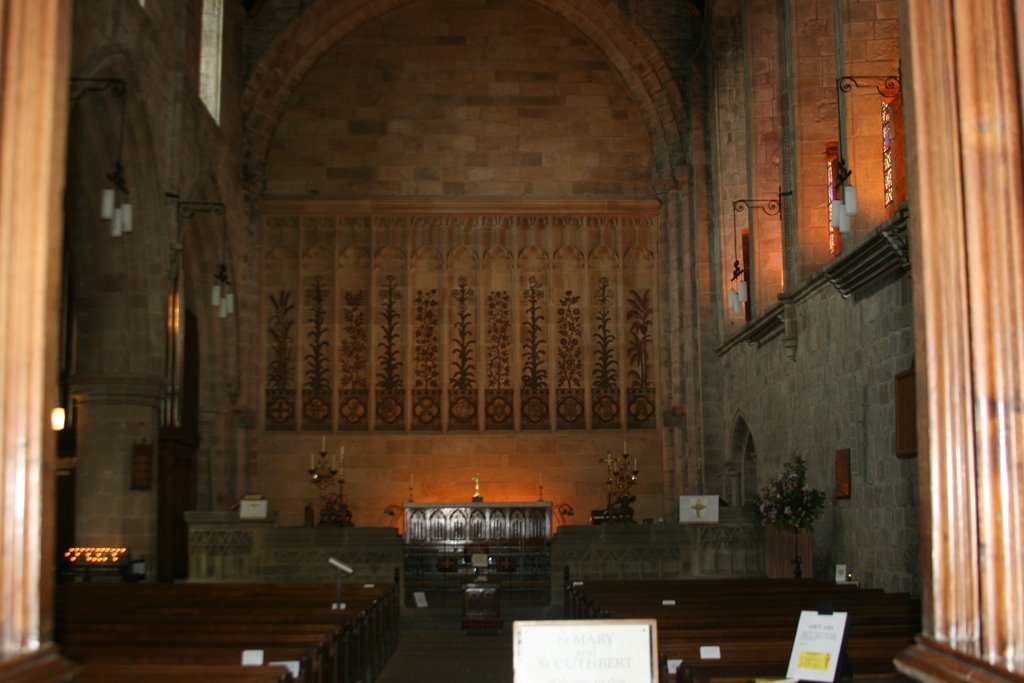 East wall - Priory Church of St Mary & St Cuthbert, Bolton Abbey by G & D Whitehead