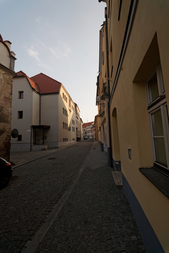 Prachatice - Neumannova - View South into Horní by txllxt