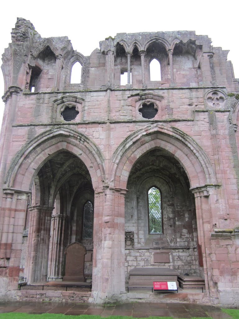 Dryburgh Abbey - Tomb of Sir Walter Scott by MalteLauridsBrigge