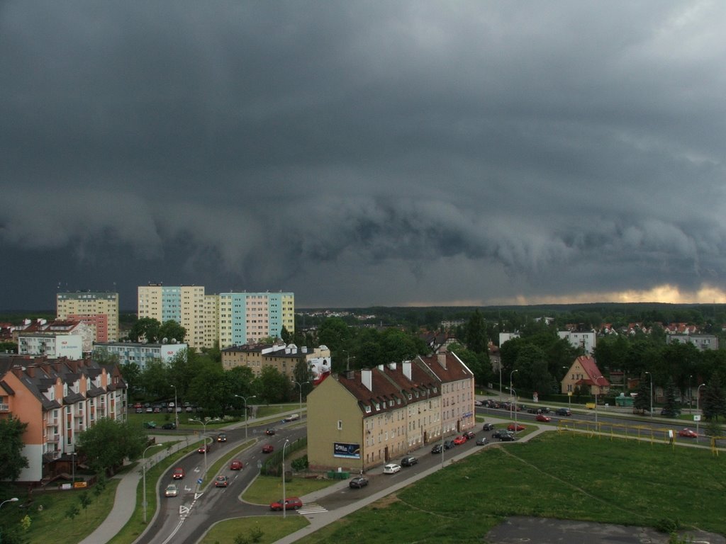 Olsztyn - District Podgrodzie - Dark clouds by Klimas