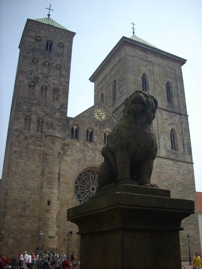 Löwenpudel vor dem Osnabrücker Dom by osnaclick