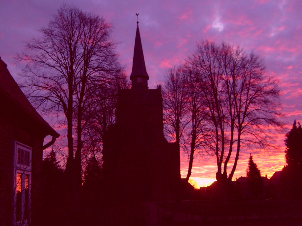 Eitzendorf, Kirche, Sonnenaufgang by jrhague