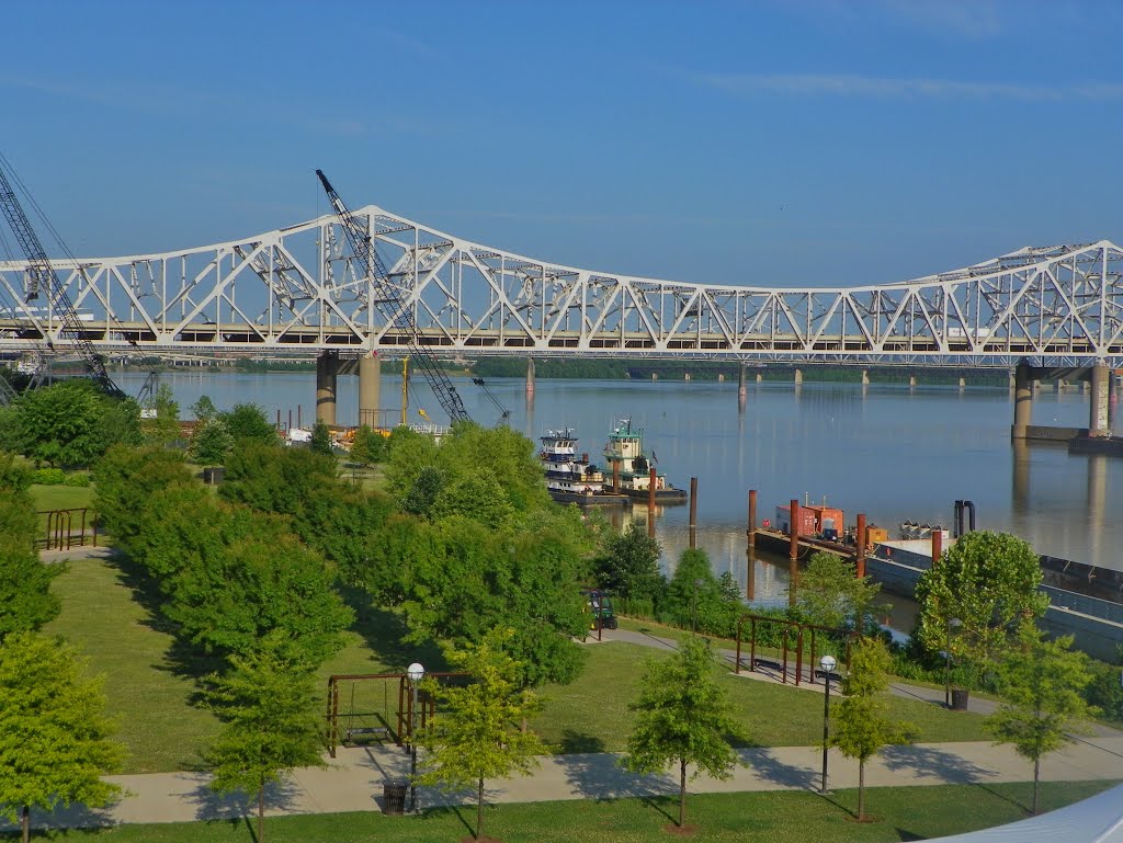 Ohio River, & I65 Bridge by MikeFromholt