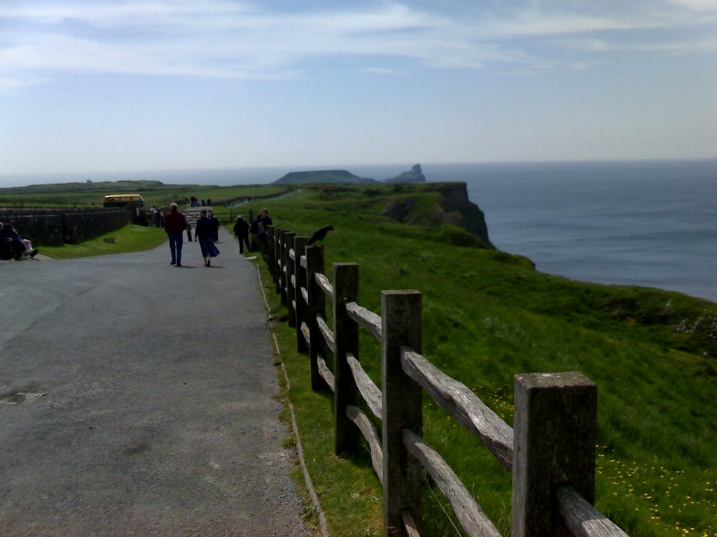 Worms Head from NATIONAL TRUST office. by Pete