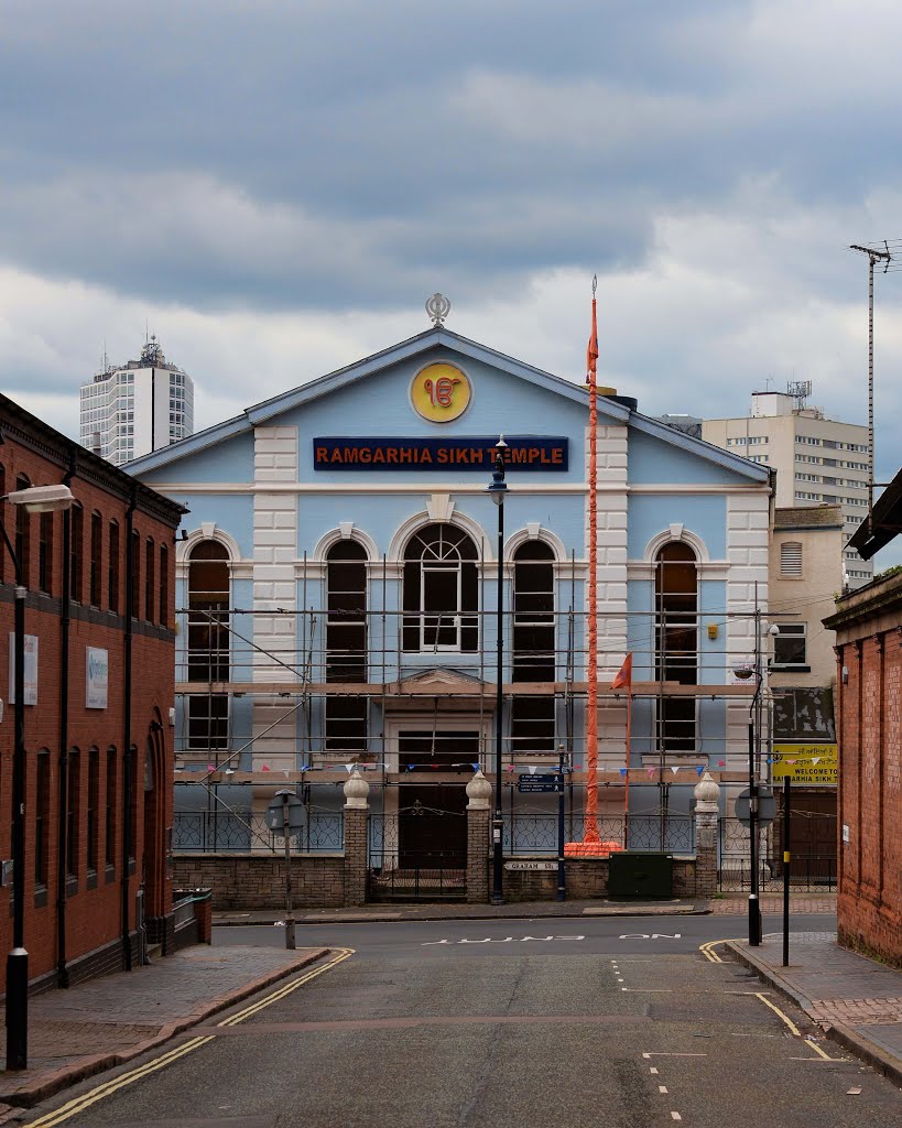 The Ramgarhia Sikh Temple (former Congregational Chapel) on Graham Street by Bressons_Puddle