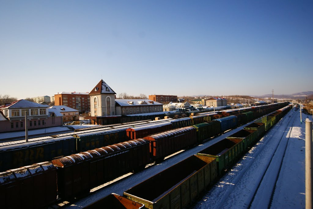 Pogranichny - Пограничный - Train Station by allbreyz