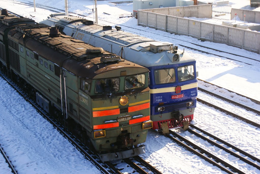 Pogranichny - Пограничный - Russian and Chinese Locomotives by allbreyz