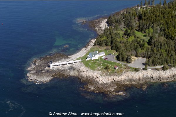 Marshall Point Light Aerial shot by Andrew F Sims (Maine)