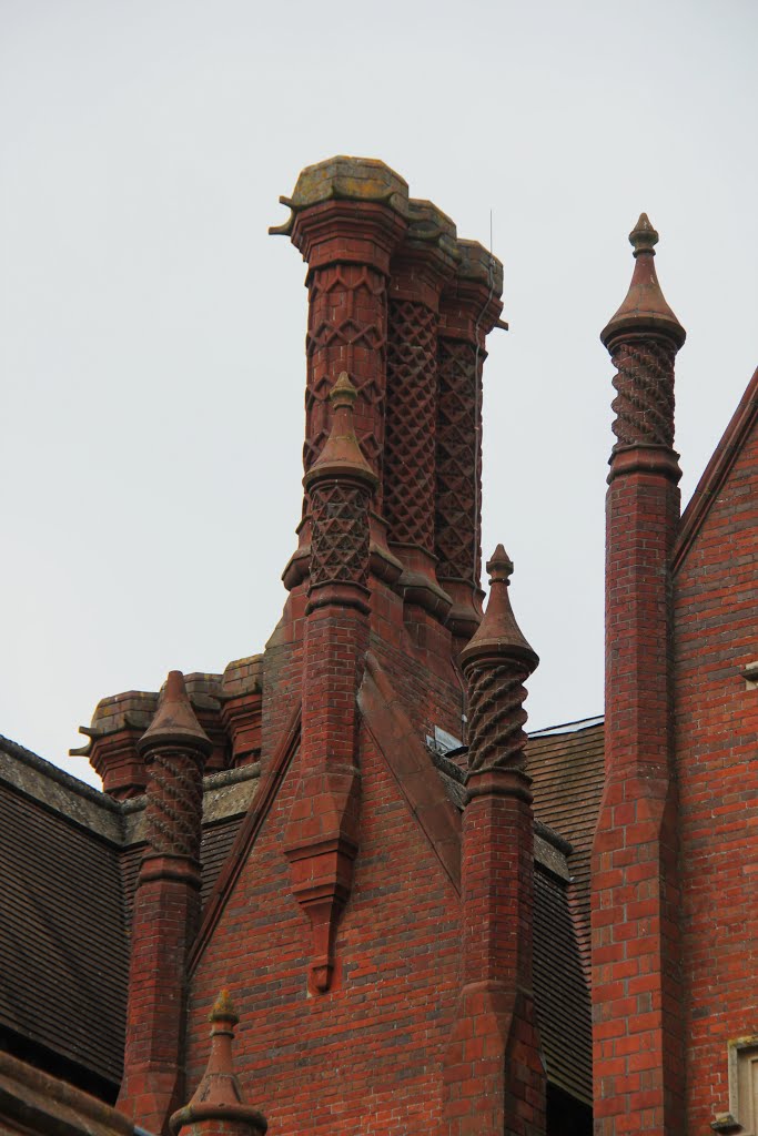 Chimneys at Dunston hall hotel - Norwich by Tillyfarlar