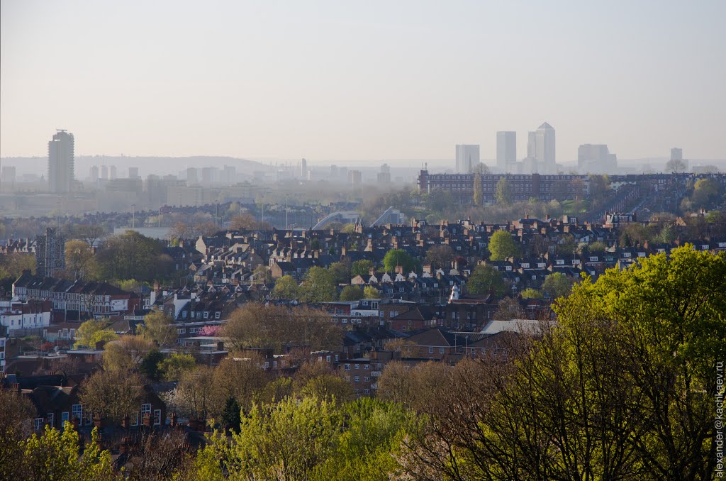 London from Alexandra Park in the early morning (2012) by Alexander Kachkaev