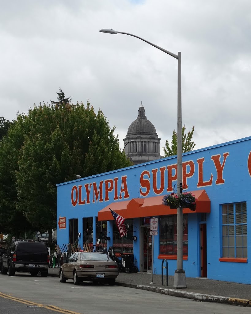 Olympia Supply company and the State Legislature Building by Neil in Sheffield UK