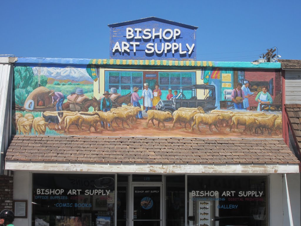 "Bishop Bakery 1922" Mural in Bishop, California by Ranger Mosby