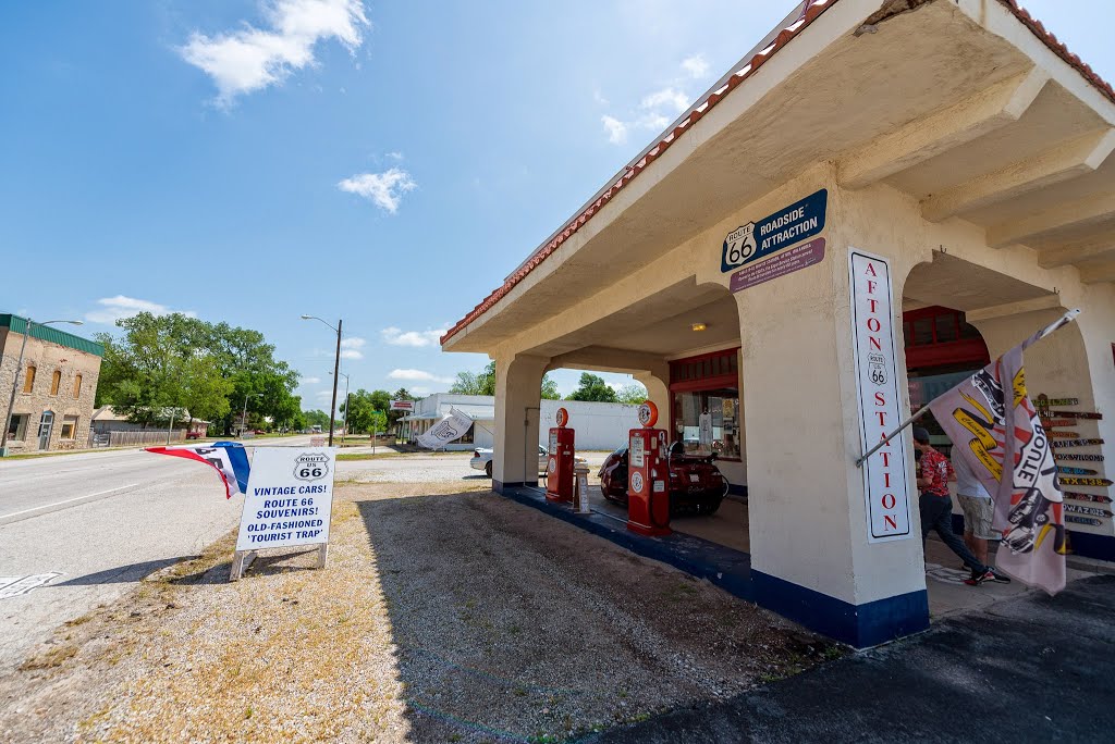 Historic Route 66 - Diamond Service Station at Afton, Oklahoma by MikePScott