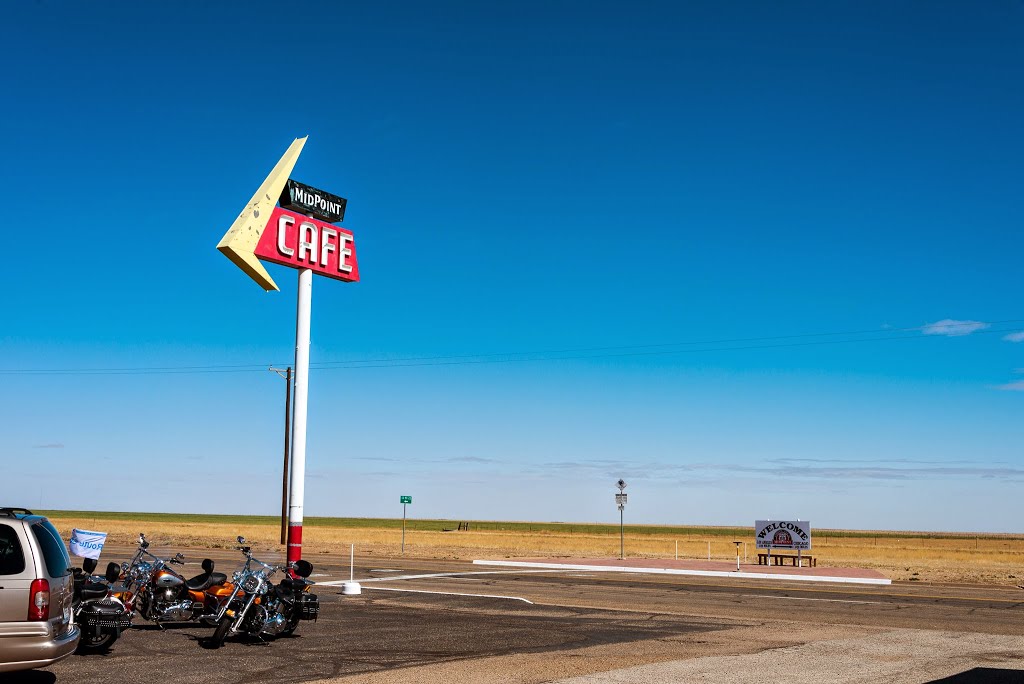 Historic Route 66 - Midpoint Cafe at Adrian, Texas by MikePScott