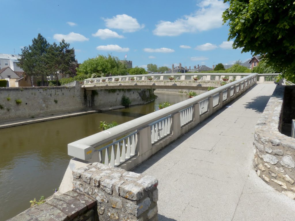 Vendôme - Le Loir - Passerelle rue du Puits by epaulard59