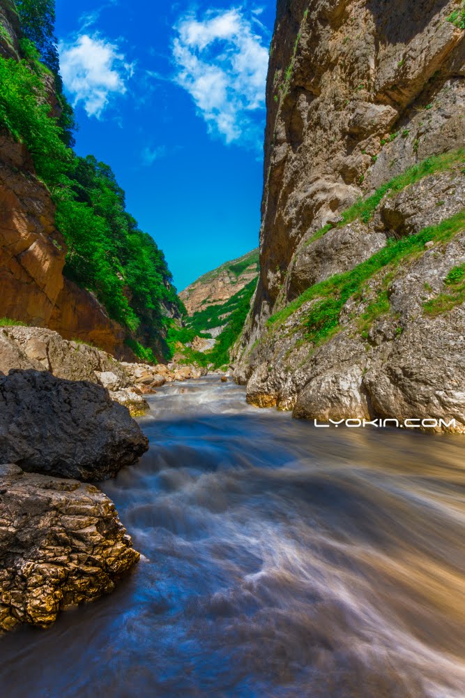 Qudyalcay river Road to Khinalug by Lyokin