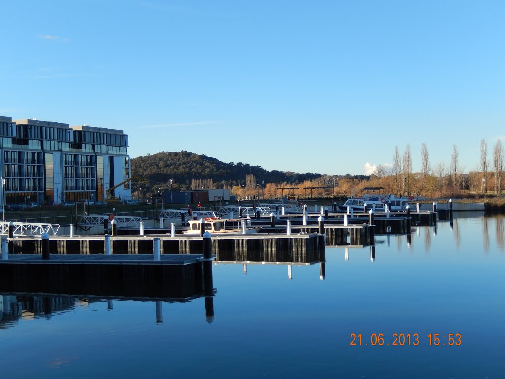 Reflections of Kingston Marina on Sunny Sunday by V.J. Munslow