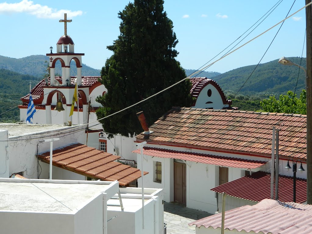 Rhodes Island, Apollona, Houses&Streets&Church, .04 by Emel Yamanturk